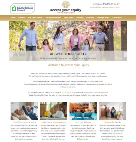 Equity Release Web Design